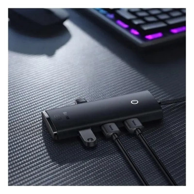 Концентратор Baseus USB 3.0 to 4xUSB 3.0 0.25m black (WKQX030001) Вінниця - фото 5