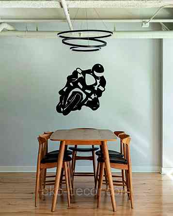 Декоративное настенное Панно «Мотоцыкл» Декор на стену 90*86 см, Черный Киев