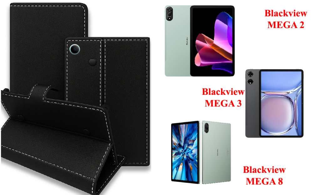 Книга-трансформер для планшета Blackview MEGA 12, цвет Black Киев - изображение 1
