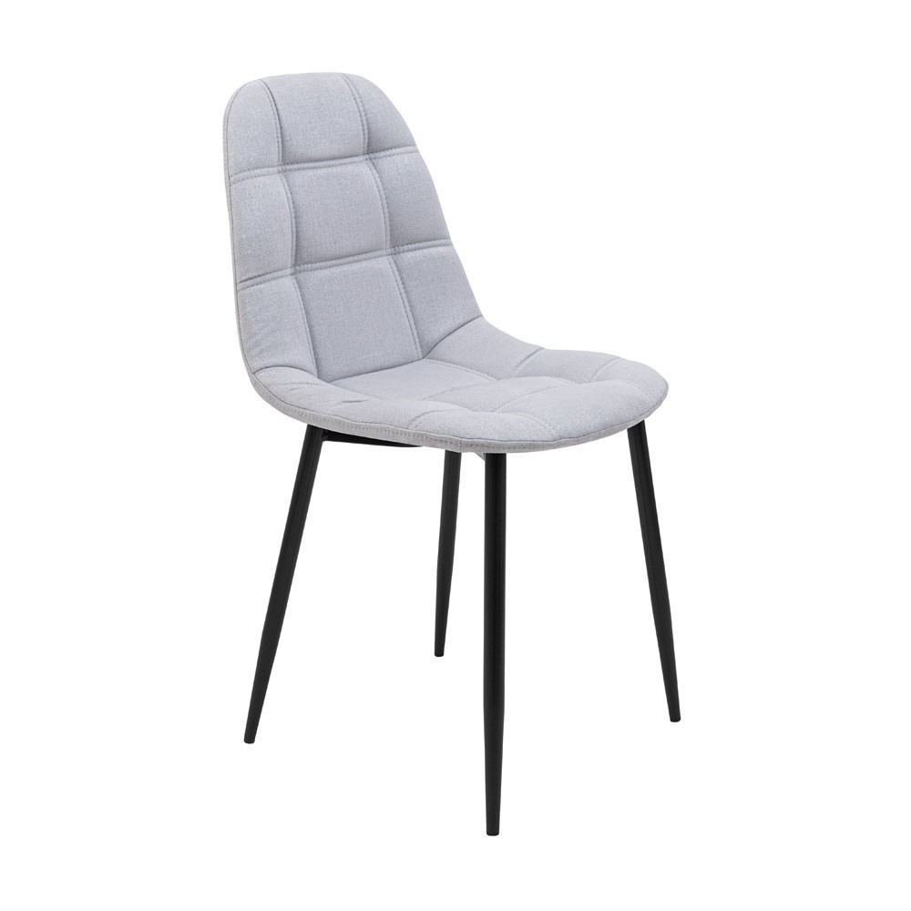 Стул кресло мягкий SplitDesign U Sorrento 23 черные ножки Светло-серый Киев - изображение 1