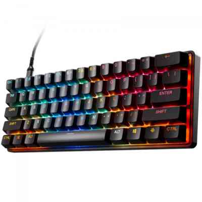 Клавиатура SteelSeries Apex Pro Mini Gen 3 HyperMagnetic OmniPoint 3.0 OLED USB UA Black (64913) Винница