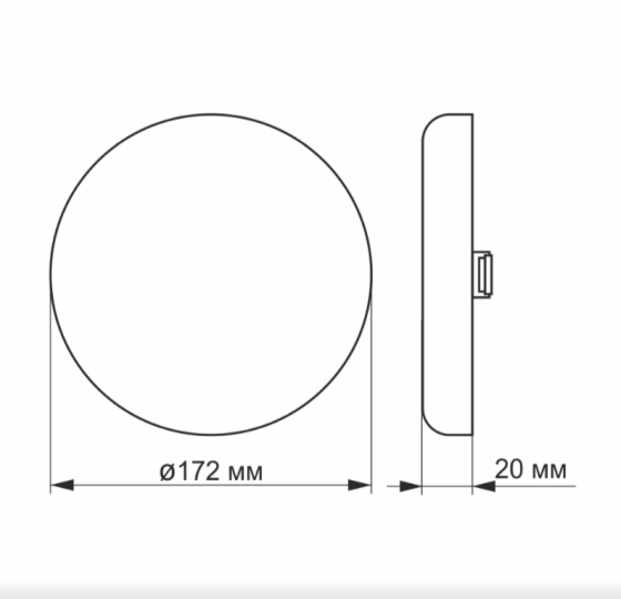 LED Світильник безрамковий круглий 24W 4100К 220V VL-DLFR-244 Videx Житомир