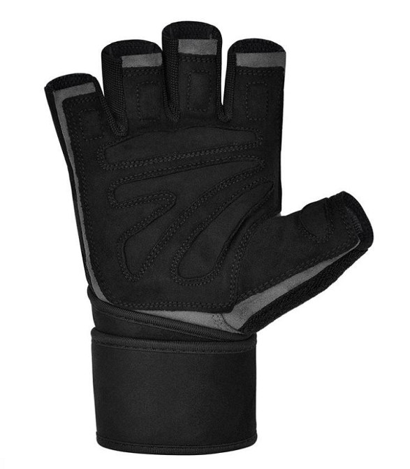 Перчатки для фитнеса RDX L4 Micro Gray/Black S Киев - изображение 6