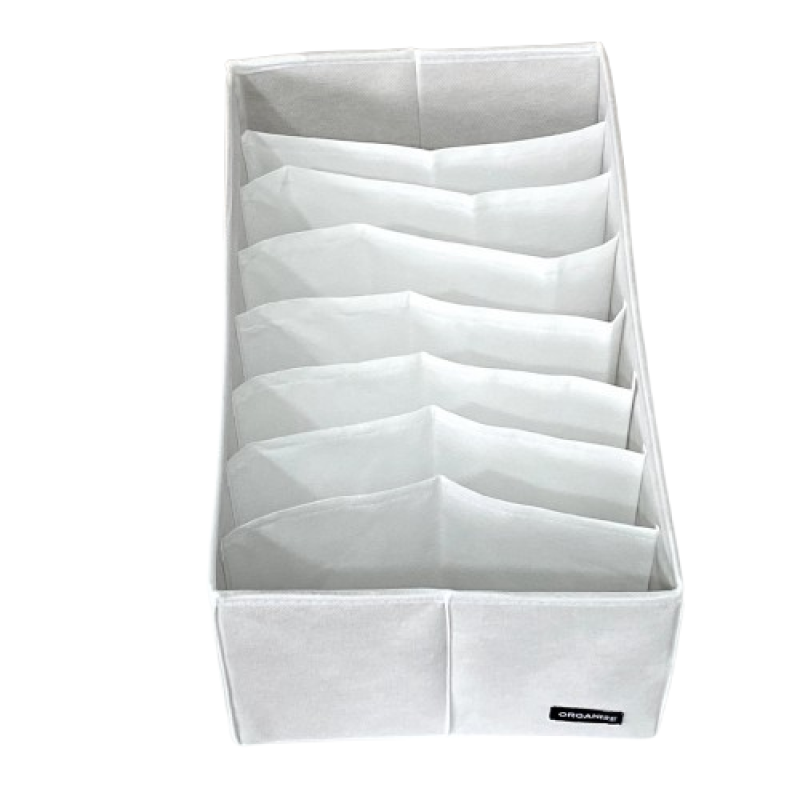 Ящик для зберігання на вісім відділень 40х25х16 см HY-40-white (Білий) Суми - фото 4