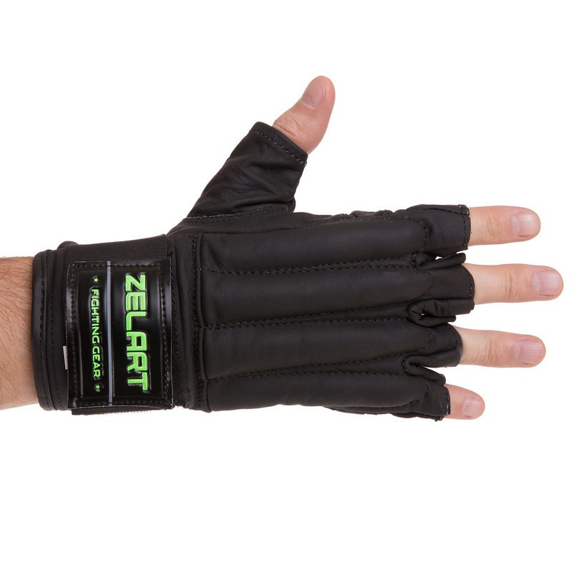 Снарядні рукавички шкіряні ZELART VL-3097 розмір S-XL Рукавички для боксу та єдиноборств Київ - фото 2