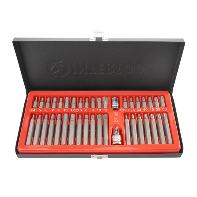 Набір зірок і шестигранників STORM, Cr-V, 40 од. (TORX, HEX, SPLINE) INTERTOOL ET-8040 Київ - фото 9