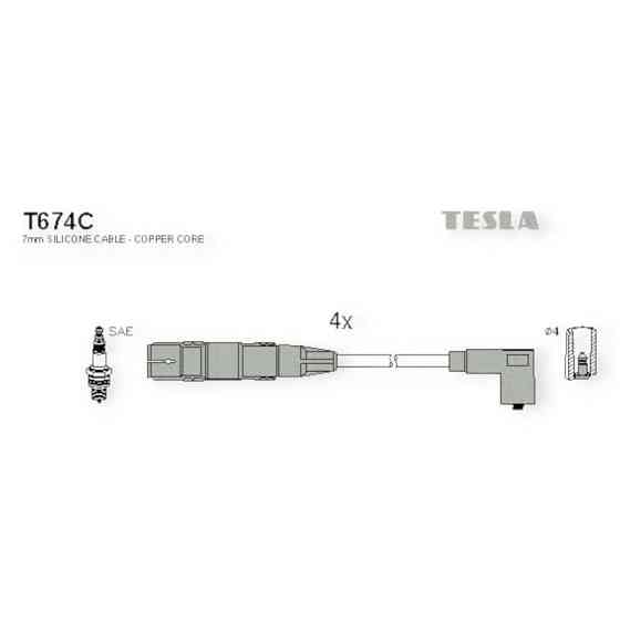 Провід Шкода Octavia (98-10), Фольцваген Бора (98-05) 1.6 AKL (Медь) (TESLA) високовольтні Мукачево