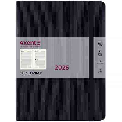 Тижневик Axent датований 2026 Grand Lines, 195х255, чорний (8831-26-01-A) Вінниця