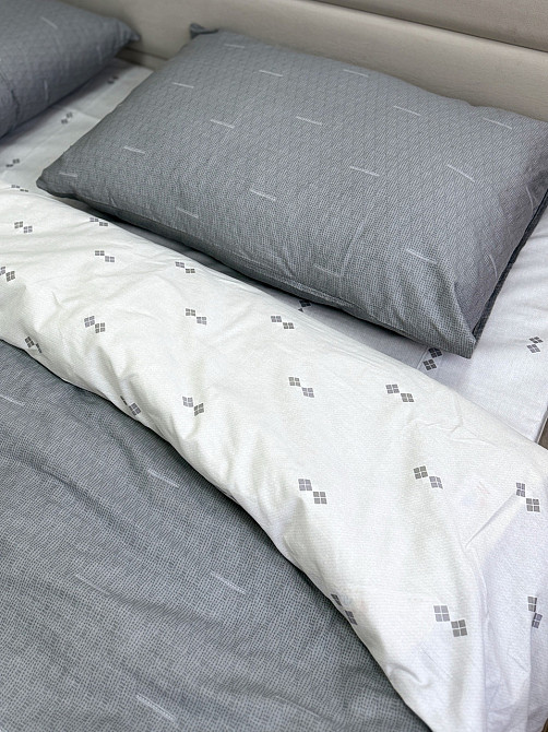 Ecotton Простирадло без резинки Ecotton Євро 220х240 см із сатину білого кольору Коломыя - изображение 2