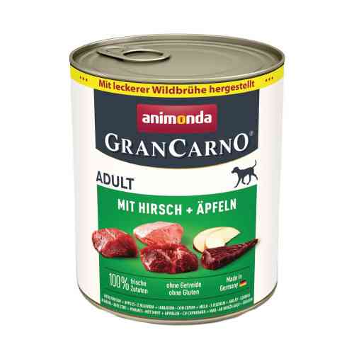 Корм вологий для собак Animonda GranCarno Adult Deer with Ale з олениною і яблуком, 800 г Київ