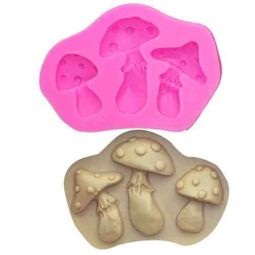 Молд кондитерский Грибы 55 на 82 мм розовый Киев