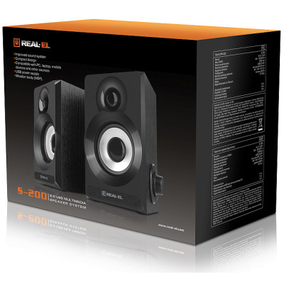 Акустическая система REAL-EL S-200 USB Black Винница - изображение 3