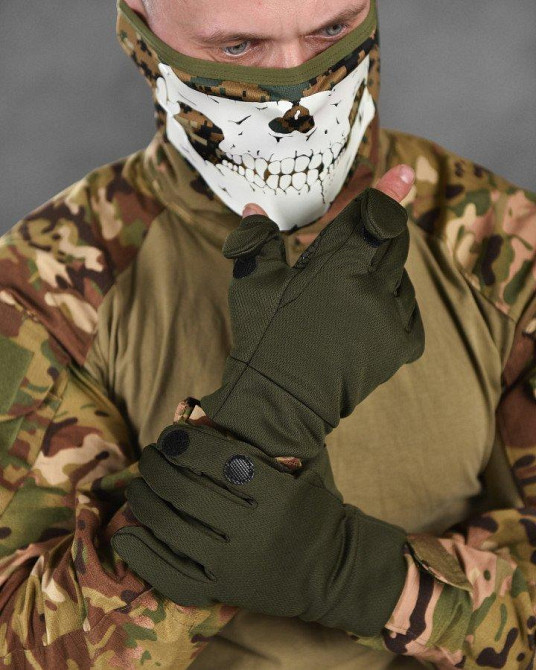 Тактические перчатки мужские Patriot BH откидные пальцы резиновые накладки Одесса - изображение 7