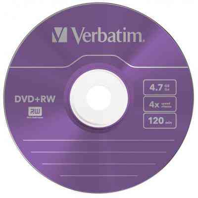 Диск DVD Verbatim 4.7Gb 4x SlimCase 5шт Color (43297) Винница
