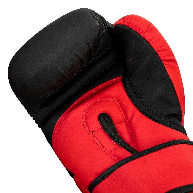 Боксерські рукавиці TITLE Boxing Guts and Glory Black/Red S 10oz (бинти 4м. в комплекті) Каменское - изображение 8