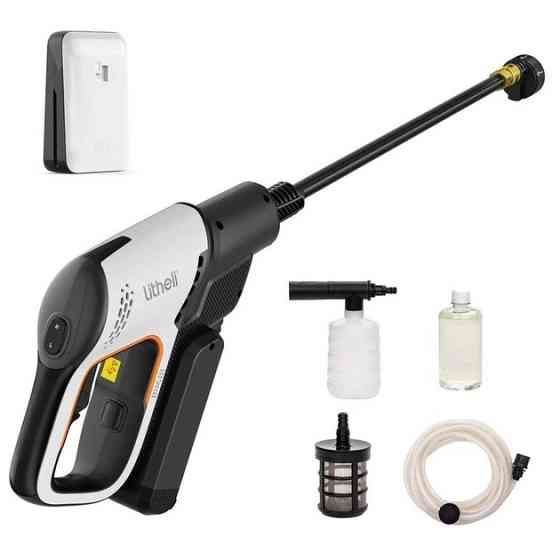 Акумуляторна мийка високого тиску, живлення від павербанку УМБ Litheli Power Bank 20000 mAh, 45 W, 4А WT-90 Львів