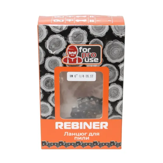 Цепь для мини пилы Rebiner - 15 см шина, 37 звеньев, шаг 1/4