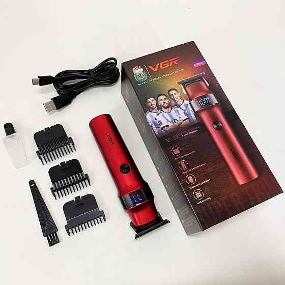 Набор для стрижки с зарядкой VGR V-987, Машинка для стрижки волос с акамулятором Триммер висков YJ-48 Львов