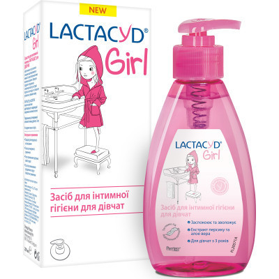 Гель для интимной гигиены Lactacyd для девочек с дозатором 200 мл (5391520948084) Винница - изображение 1