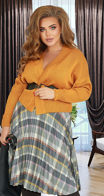 В'язаний жакет гладкої фактури (42-44) Київ - фото 2