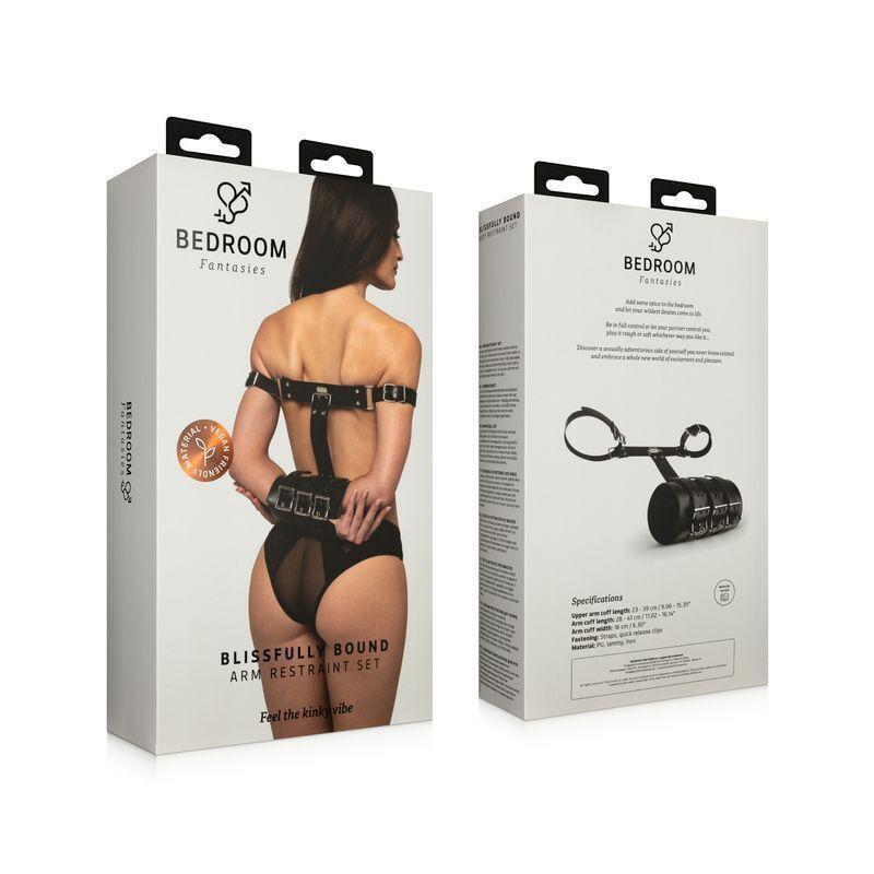 Фіксатор Bedroom Fantasies Blissfully Bound Arm Restraint Set - Black Sex Aura Київ - фото 6