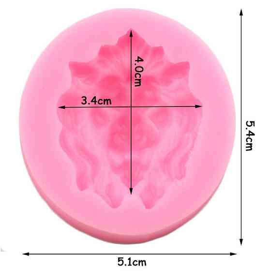 Молд силіконовий Лев 54 на 51 мм рожевий Київ