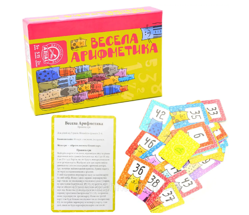 Настольная игра Весела арифметика Arial 910923 для компании Винница - изображение 2