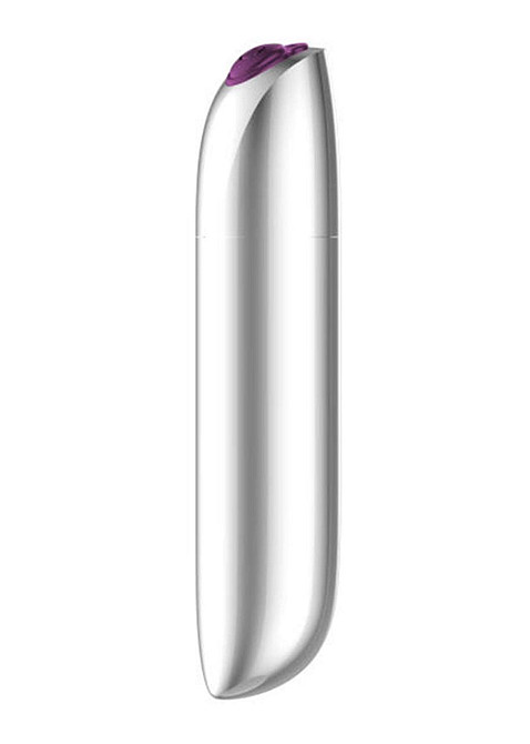 Міні-вібратор - Rechargeable Powerful Bullet Vibrator Silver Sex Aura Київ - фото 4