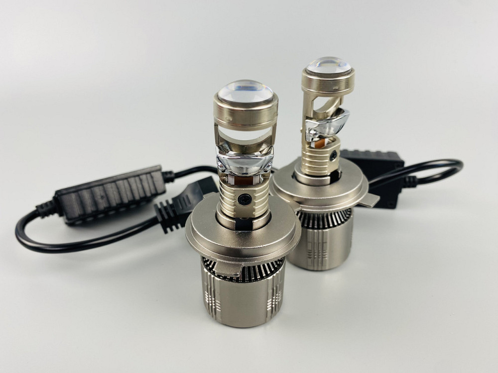 Лампа світлодіодна комплект 2 шт. 12 V 90 W set (реальних ватів) LED + лінза + цоколь H4 Мукачево - фото 9