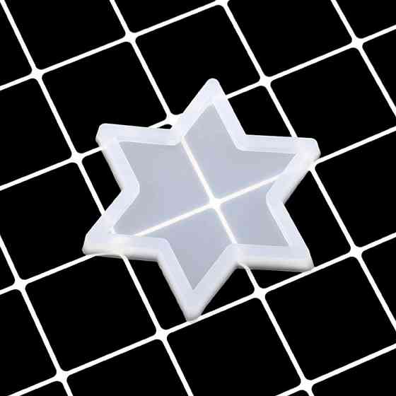 Молд силиконовый Звезда 7 см серый Киев