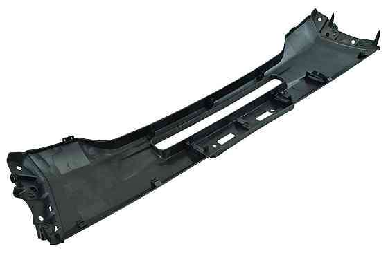 Накладка переднего Митсубиси Аутлендер 3 (2015-2018) 2-й рестайлинг центральная черная бампера Мукачево