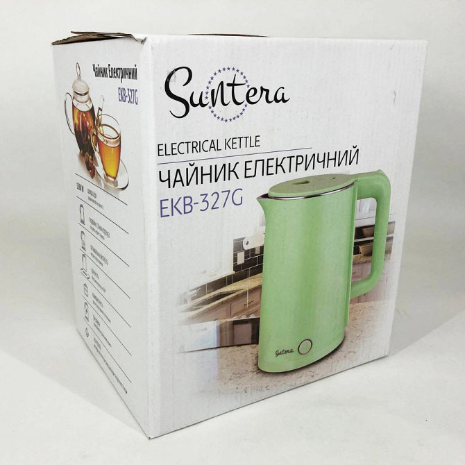Електричний чайник Suntera EKB-327G 1.8 Л 1500 Вт, Електрочайник зручний, TR-279 Чайник електро Київ - фото 1