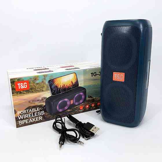 Bluetooth колонка з якісними басами TG333, Bluetooth музична колонка Портативна блютуз QI-44 Івано-Франківськ