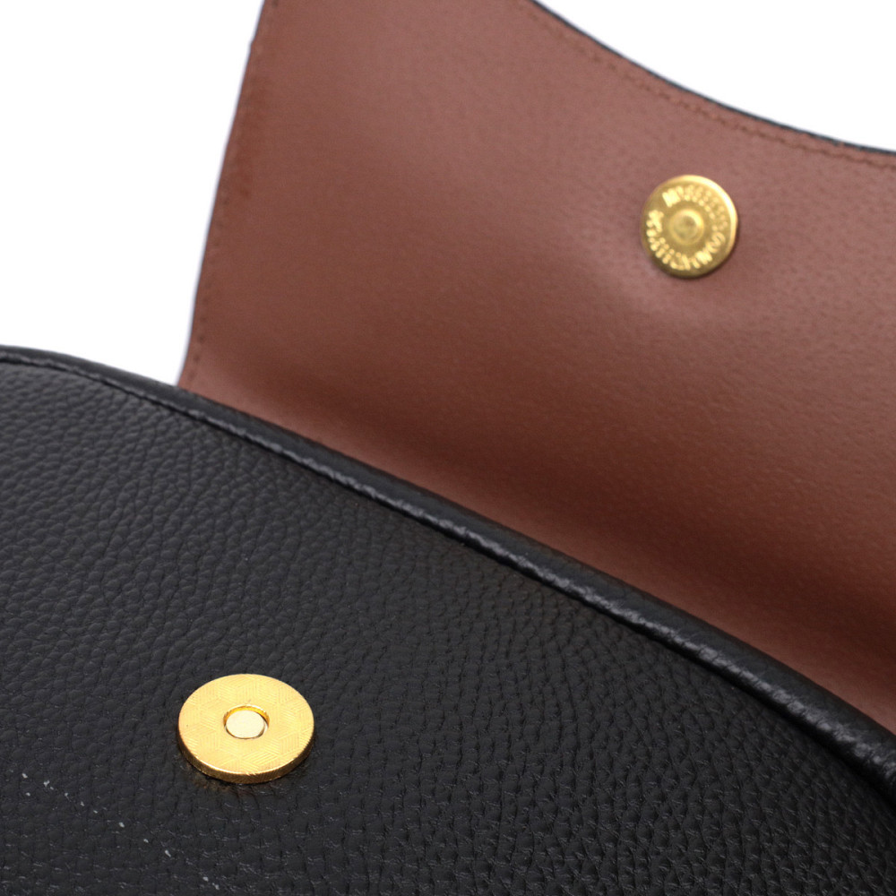 Вечірня жіноча сумка з фігурним клапаном із натуральної шкіри Vintage 22429 Чорна Київ - фото 6