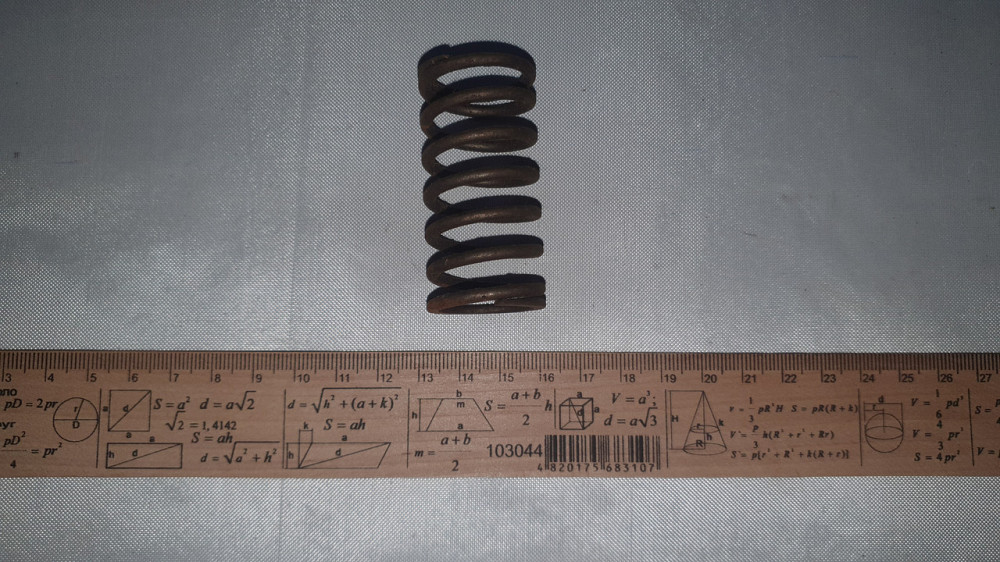 Пружина сжатия 28.5х56х3 мм. СССР. Харьков - изображение 2