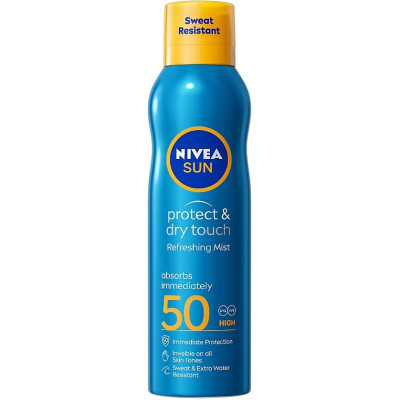 Засіб від засмаги Nivea Sun спрей Захист та легкість SPF 50 200 мл (4005900699534) Вінниця - фото 1