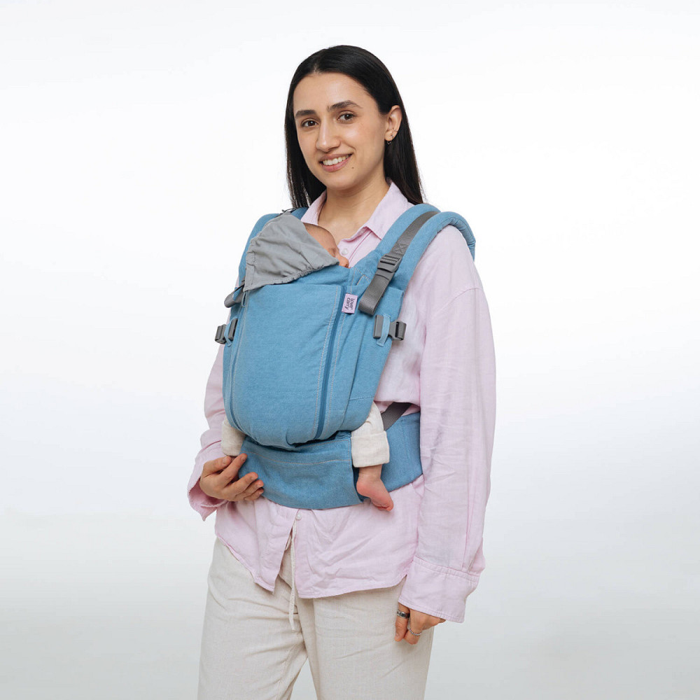 Детская переноска Love & Carry ONE Светлый деним Киев - изображение 6