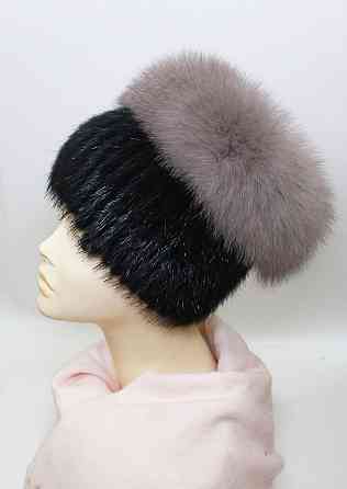Шапка меховая женская кубанка Пенелопа Черный Харьков
