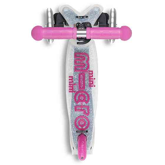 Самокат MICRO складний серії Mini Deluxe Foldable Orion Glow LED – Рожевий Дніпро
