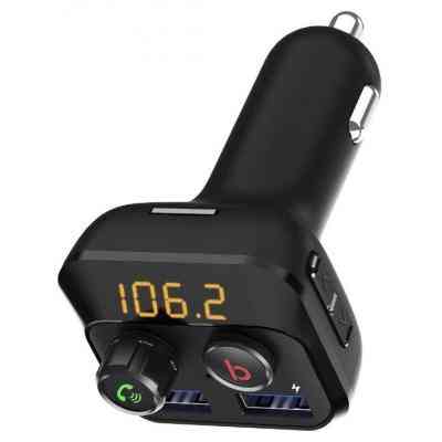 FM модулятор Grand-X 98GRX MegaBass, Bluetooth V5.0 MicroSD, 2USB , MegaBass, han (98GRX) Вінниця
