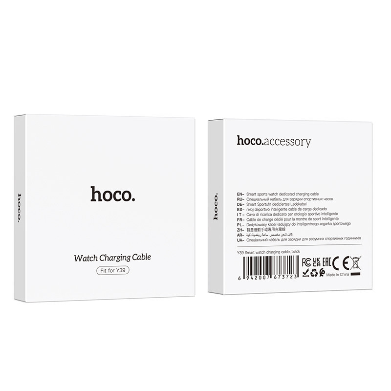 Бездротовий зарядний пристрій для смарт-годинника HOCO Y39 Smart watch charging cable Black Київ - фото 2
