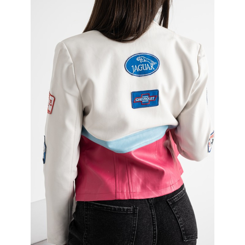 Жіноча куртка Formula 1 Street Racing Еко-шкіра синтепон (розмір XL) Київ - фото 7