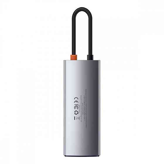 USB-Хаб Baseus Metal Gleam Series 5-in-1 Type-C серый Львов