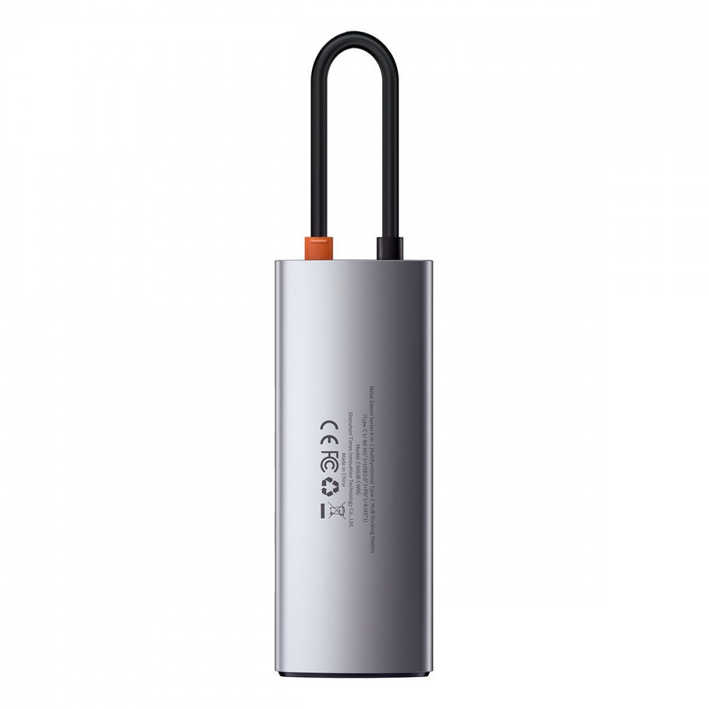 USB-Хаб Baseus Metal Gleam Series 5-in-1 Type-C серый Львов - изображение 6