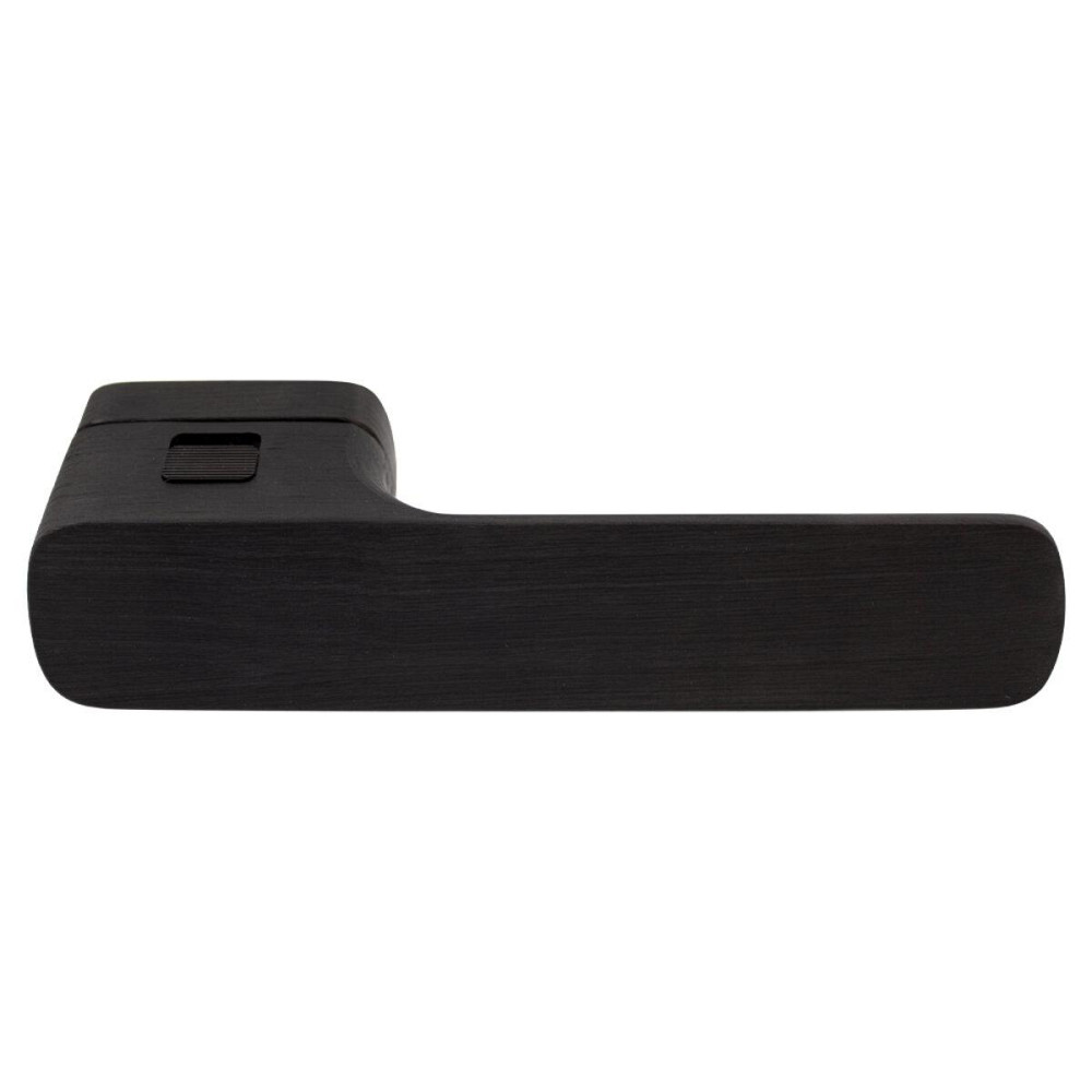 Дверна ручка на розетці M&T Minimal2.0 147940 Right Cr-K чорний брошурований, в комплекті з WC Київ - фото 1