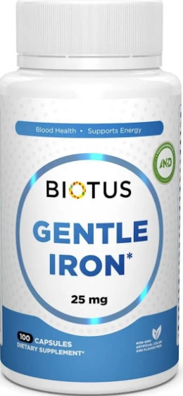 Железо Biotus Gentle Iron 25 мг 100 капс Киев - изображение 1