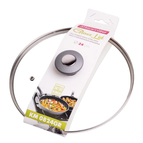 Кришка універсальна d24см скло 0824GR KAMILLE Житомир