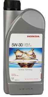 Моторное масло Honda 5W-30 HFS-E (1 л) — оригинальная синтетика для бензиновых двигателей Ковель