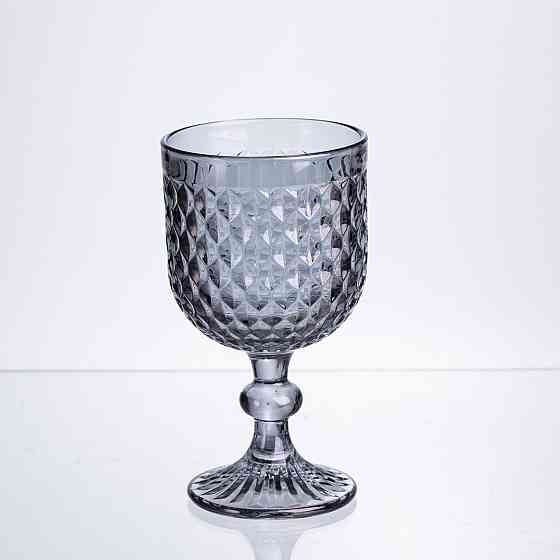 Набір келихів для вина 6 штук по 300 мл сірий HP-19-261 Коломия