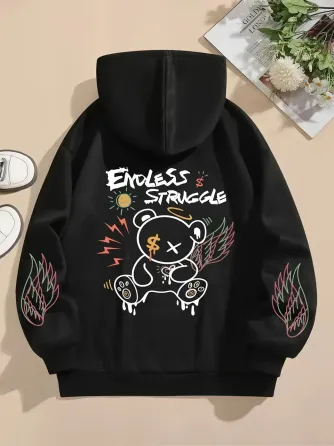 Худі жіноче, світшот чорний, модна толстовка 2700322401 розмір 48 Дніпро